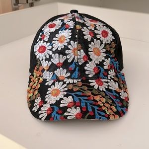 August Hat Company Colorful Embroidered Floral Print Baseball Hat